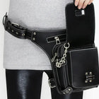 Riñonera Mujer Motor Leg Pack - Estilo Steampunk con Cartera de Cuero