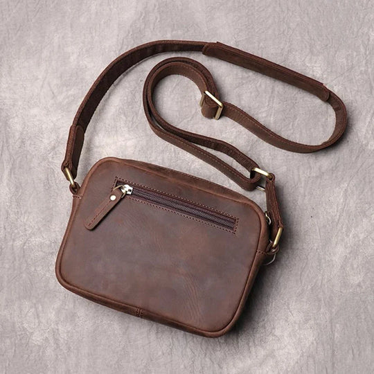 Riñonera de Cuero Vintage para Hombre - Bolso de Piel Elegante