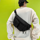 Riñonera Deportiva Grande Multibolsillos - Bolsa de Cintura Ajustable para Hombre y Mujer