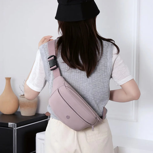Riñonera de Viaje para Mujer - Nylon Impermeable y Elegante Bolso Cinturón