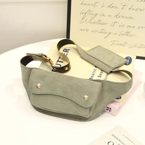 Riñonera Deportiva Coreana: Bolsa Pecho Grande Capacidad para Hombre y Mujer