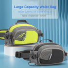 Riñonera Deportiva Impermeable con Portabotellas y Compartimento para Móvil - Bolsa de Cintura para Running y Fitness