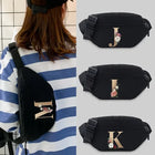 Riñonera Deportiva para Estudiantes - Bolsa de Lona con Letras Doradas