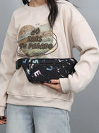 Riñonera Deportiva Bronce con Estampado - Mujer y Unisex, Bolsa de Cintura para Correr, Viajes y Entrenamiento