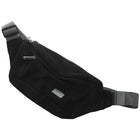 Riñonera Deportiva Negra - Bolsa de Cintura de Lona para Viajes y Uso Diario, Unisex