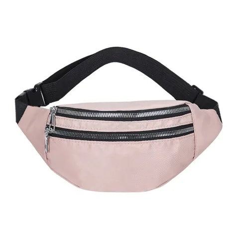 Riñonera Deportiva Impermeable Multifuncional - Bolsa de Cintura Nylon para Hombre y Mujer