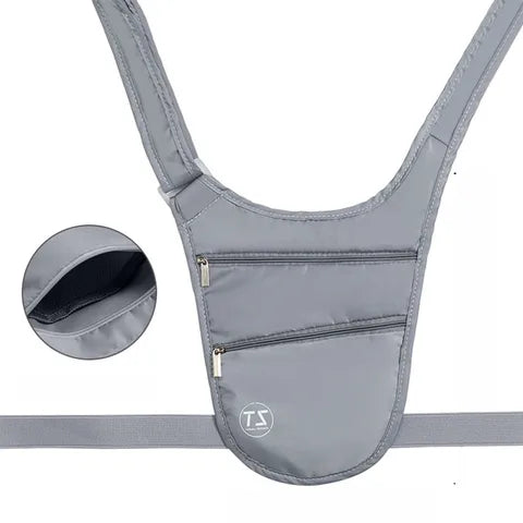 Riñonera Deportiva Antirrobo Negra