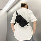 Riñonera Deportiva Unisex Negra - Múltiples Bolsillos y Gran Capacidad
