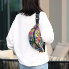 Riñonera Deportiva Impermeable con Estampado Floral y Bolsillo para Móvil