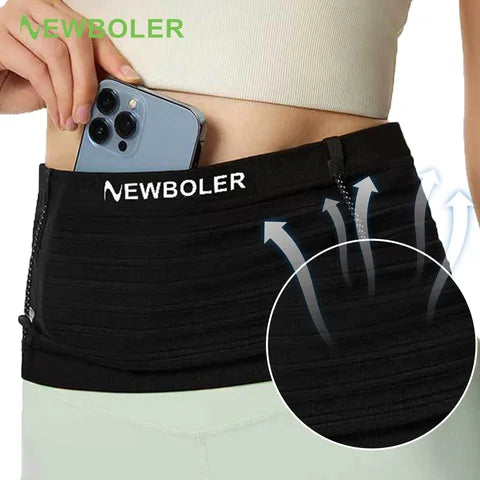 Riñonera Deportiva de Nylon Negra - NEWBOLER