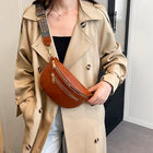 Riñonera Deportiva de Cuero para Mujer - Bolso Urbano de Moda