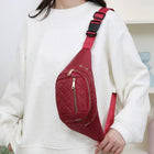 Riñonera Deportiva Oxford para Mujer - Bolsa de Cintura Multifuncional
