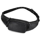 Riñonera Deportiva de Cuero Genuino para Hombre y Mujer - Bolso Bandolera Unisex