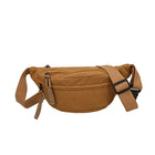 Riñonera de Cintura para Mujer - Bolso Bandolera de Pana Casual Mini