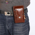 Riñonera Deportiva de Cuero Clásica - Bolso de Cintura para Hombre