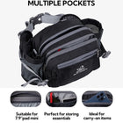 Riñonera Deportiva para Mujer con Portabotellas - Cinturón Lumbar para Senderismo, Running y Camping
