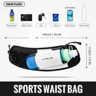 Riñonera Deportiva - Bolsa de Cintura Ligera para Correr, Senderismo y Ciclismo con Botella