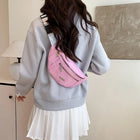 Riñonera Deportiva Mujer: Bolso Cintura Floral de Piel Sintética con Correa Ajustable