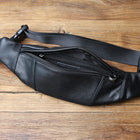 Riñonera de Cuero Genuino para Hombre - Bolso Multifuncional Natural