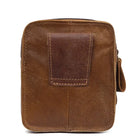 Riñonera Deportiva de Cuero Vintage para Hombre - Bolsa Deportiva Resistente para Exteriores