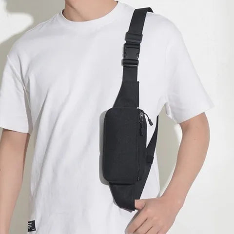 Riñonera Deportiva Impermeable Hombre - Oxford Grande, Ligera y Versátil para Correr y Viajar