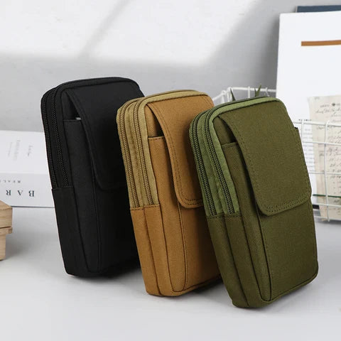 Riñonera Deportiva Impermeable Oxford para Hombre - Bolsa de Cintura Multiusos