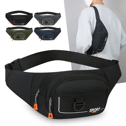 Riñonera Deportiva Impermeable con Bolsillo para Teléfono - Ideal para Viajes
