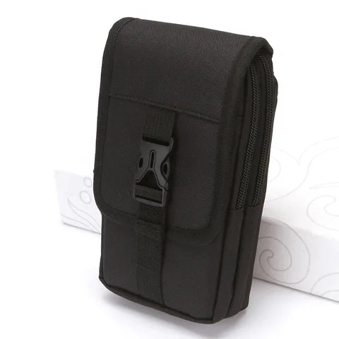 Тактическая поясная сумка Bonytain, черная, Oxford cloth, для телефона