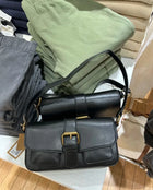 Riñonera Mujer Vintage Marrón - Bolso Bandolera Casual de Cintura