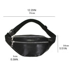 Riñonera de Cuero de Piel Unisex - Bolso de Vestir Elegante y Funcional