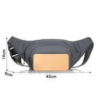 Riñonera Deportiva Grande Antirrobo - Bolsa Pechera de Nailon para Hombre