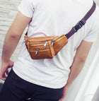 Riñonera de Cuero para Hombre - Bolso de Cintura Elegante y Funcional
