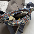 Riñonera Bohemia de Pana para Mujer - Bolso de Cintura, Bandolera y Cruzado