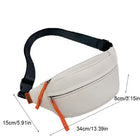 Riñonera Deportiva Multibolsillos para Hombre - Bolsa de Pecho de Nylon Impermeable con Correa Ajustable