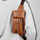 Riñonera de Viaje para Mujer de Cuero - Bolso Bandolera Grande Multifuncional