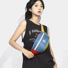Riñonera Deportiva con Bloques de Color Dopamina - Bolsa de Pecho para Mujer