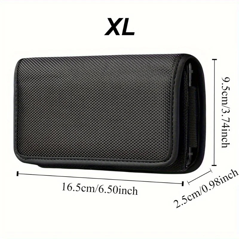 Riñonera Hombre Negra - Bolso Bandolera Casual de Cintura