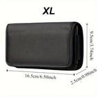 Riñonera de Moda para Hombre - Bolso Multifuncional Negro con Compartimentos