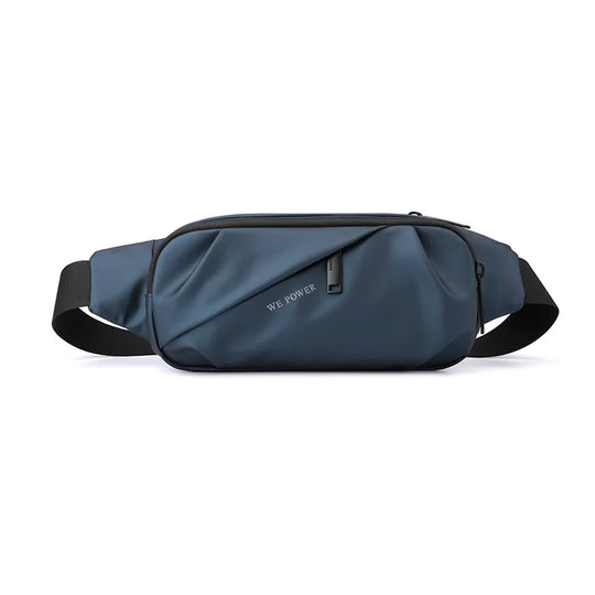 Riñonera Deportiva para Hombre de Nylon Impermeable Multiusos - Bolsa de Cintura, Pecho y Cadera