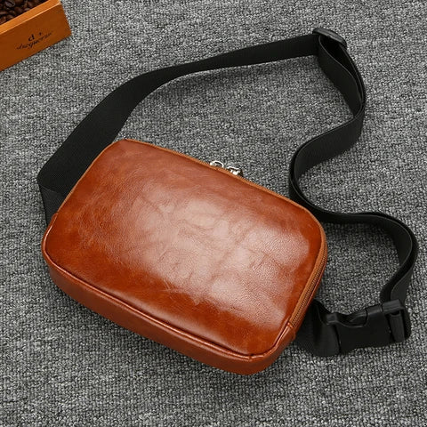 Riñonera Deportiva Unisex 2025 - Bolsa de Cintura Minimalista de Piel Sintética