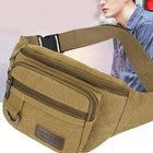 Riñonera Deportiva de Lona con Gran Capacidad - Bolsa para Teléfono y Accesorios