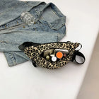 Riñonera Deportiva con Estampado Leopardo - Bolsa de Cintura y Pecho de Lona de Alta Calidad