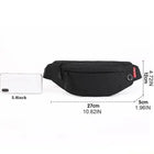 Riñonera Deportiva Hombre Multifuncional: Bolsa de Cintura, Pecho o Hombro