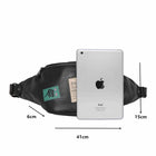 Riñonera de Cuero para Hombre - Bolso Bandolera Cruzado con Patrón de Insignia