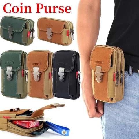 Riñonera Deportiva Táctica Molle - Pequeña Bolsa de Cintura para Running, Viajes y Camping
