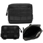 Riñonera Deportiva Táctica CLUSGO EDC Molle - Negra y Marrón