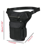 Riñonera Deportiva de Cuero Encerado Vintage para Hombre - Bolsa de Cintura Multifuncional