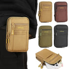 Riñonera Deportiva Hombre - Bolsa de Cintura de Lona Multibolsillos con Cremallera
