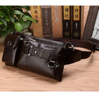 Riñonera Deportiva de Cuero Genuino para Hombre - Bolsa de Cintura Elegante y Duradera
