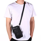 Riñonera de Cuero Genuino para Hombre - Bolso Bandolera Cruzado de Piel